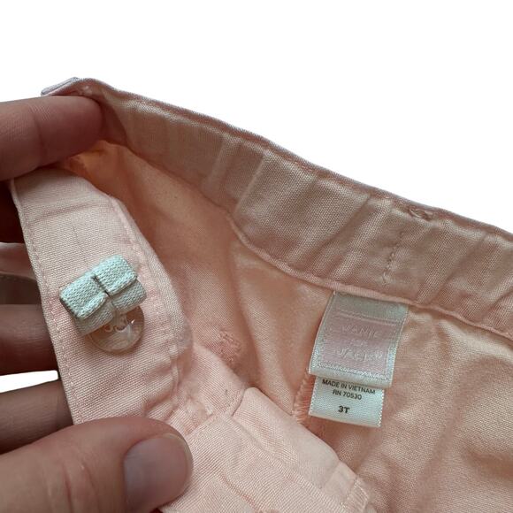 Janie and Jack belted shorts pink girls 3T - Picture 3 of 5